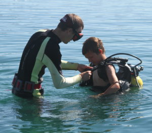 Camp Crosley Intro to Scuba class