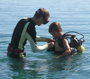 Camp Crosley Intro to Scuba class