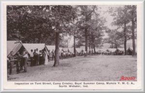 Camp Crosley tent inspection jpg