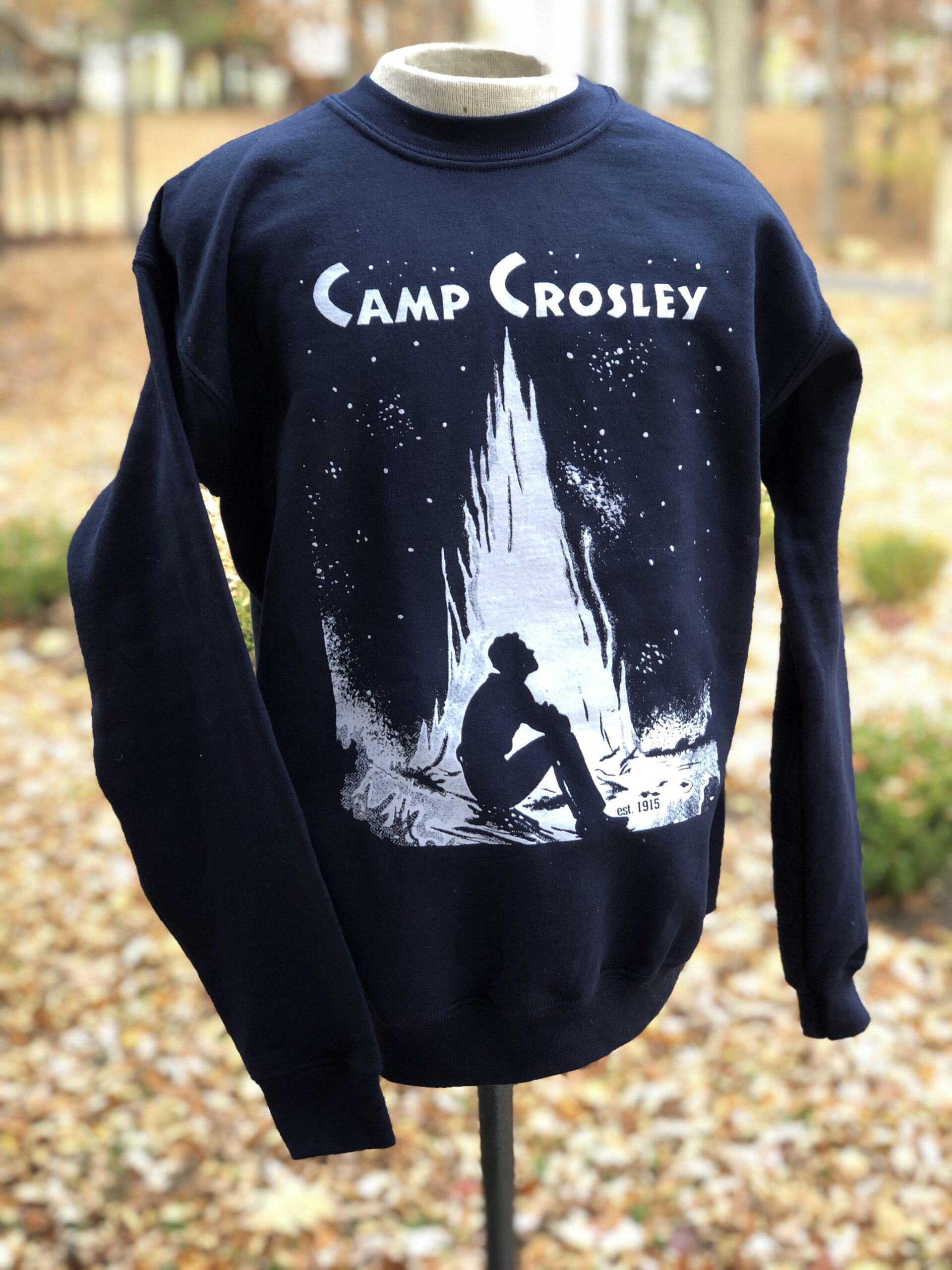 Long sleeve Camping Sweater Stars Unisex Sweatshirt Alumni Campfire Sweatshirt Mountain