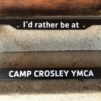 I'd Rather Be At Camp Crosley License Plate Frames