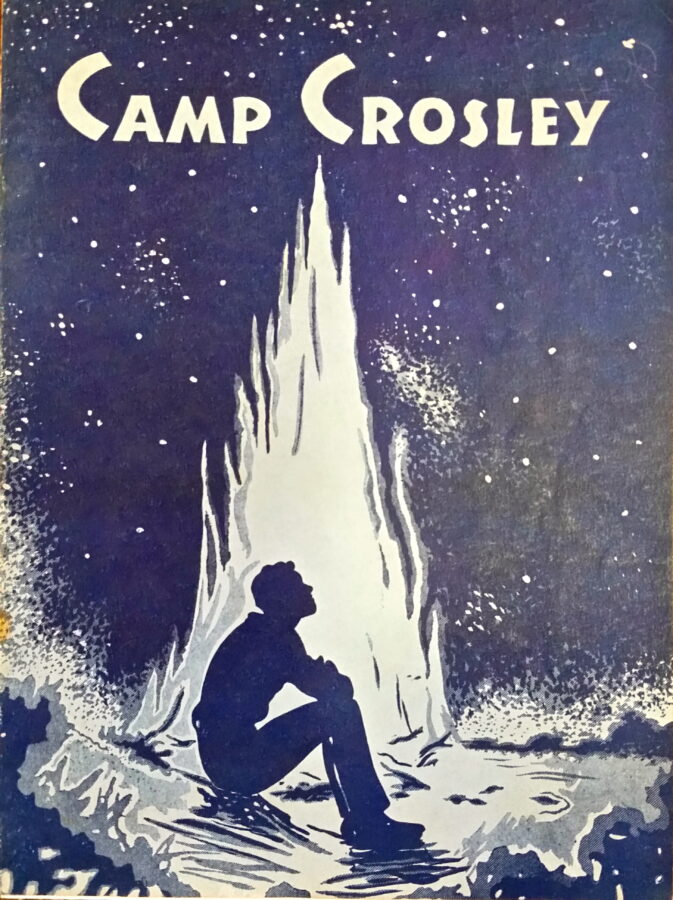Photo of an old Camp Crosley poster.