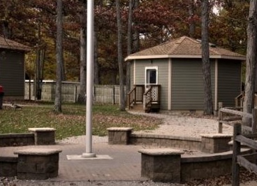 Photo of the exterior of North Village cabins