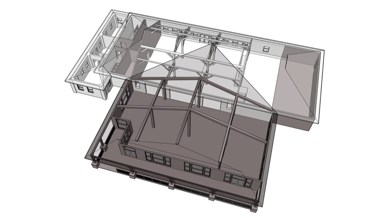 3D Rendering of Planned Changes to Dining Hall